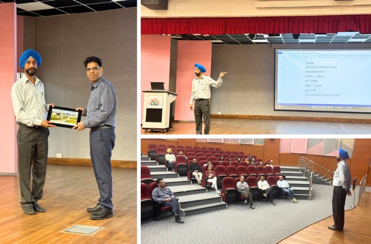 Latest update: Vigilance awareness lecture by Mr. Gurcharan Singh, CDTI